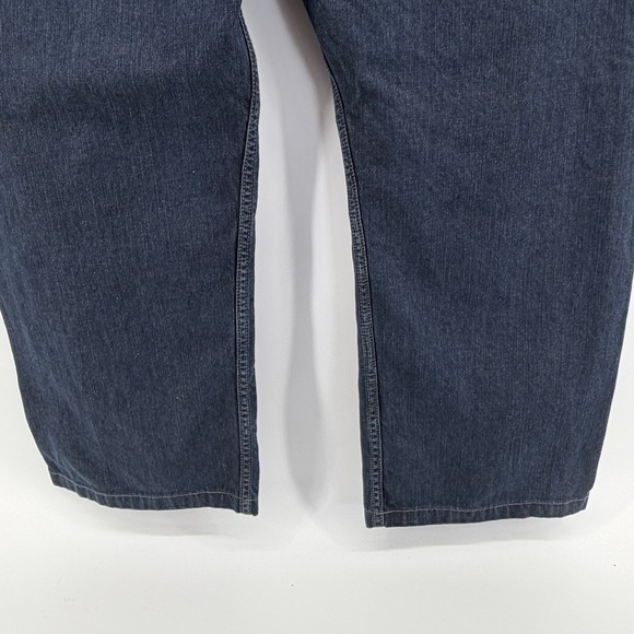Levi Strauss 569 Loose Straight Dark Wash Denim Jeans Men's W44 L32 Red‎ Tag - Picture 8 of 12